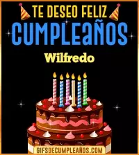 GIF Te deseo Feliz Cumpleaños Wilfredo